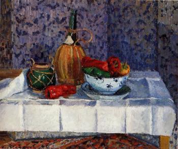 Camille Pissarro : Still Life with Spanish Peppers